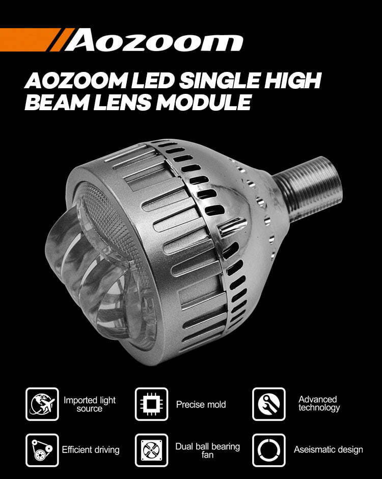 Overview1 - LED Headlight Projector: A6 High-Low Beams Lens | Aozoom