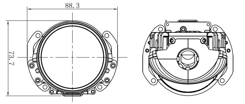 1 12 - Aozoom A5 3-Inch Bi-Led Projector Headlight Lens | 35 Watt 3600 Lumens