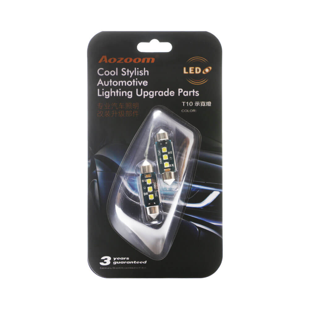 Aozoom Cool Stylish Festoon 39MM LED Bulbs for Car Light Upgrade